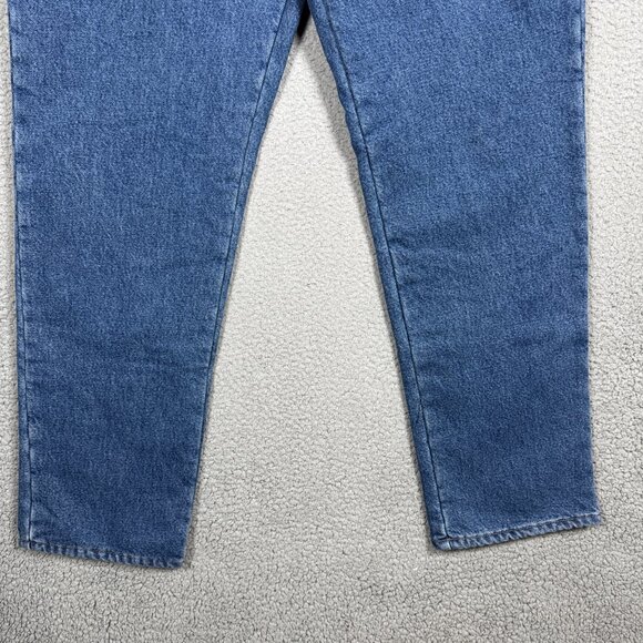 LL Bean Jeans Mens Size 34x32 Stonewashed Classic Fit Fleece Lined Dbl L (33X30) - Picture 4 of 11